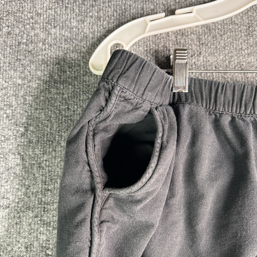 Madewell Pull On Running Shorts Womens Size Medium Washed Black Elastic Waist - Picture 4 of 9
